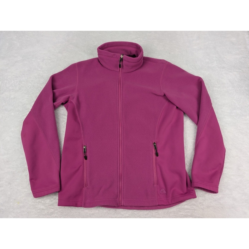 Nike ACG Full‎ Zip Jacket Womens Size M Pink Therma Fit Fleece Hiking Camping